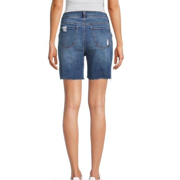 Women's Maternity Denim Bermuda Shorts - Picture 3 of 6